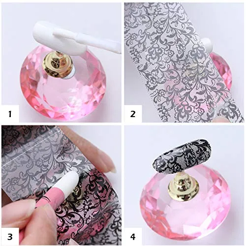 10 Sheets Snake Skin Nail Foil Transfers Stickers Python Pattern Laser Starry Sky Nail Art DIY Decals for Women Girls Decoration Manicure Design