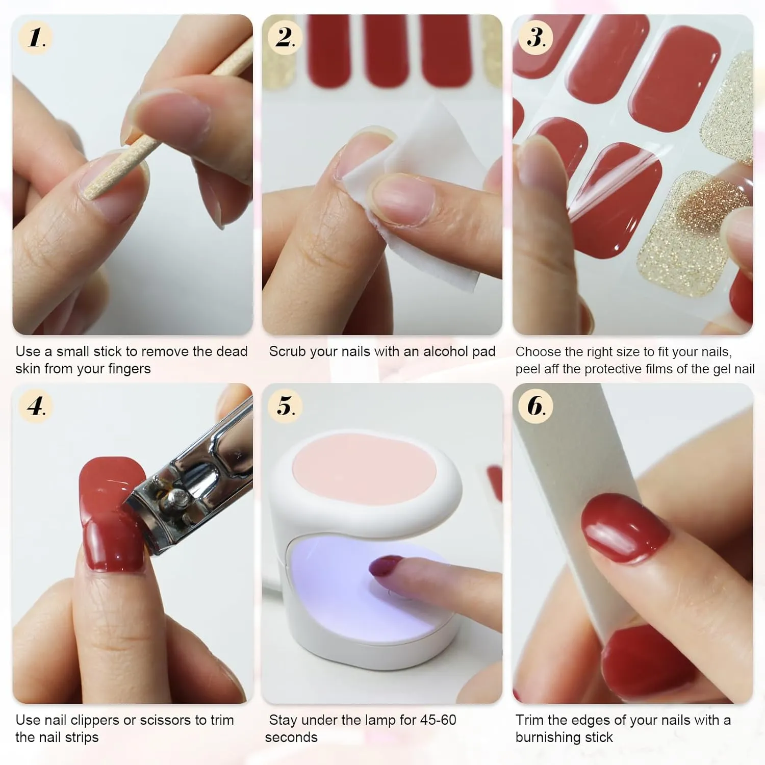 20 pcs Semi-Cured Gel Nail Strips | BSS-0102