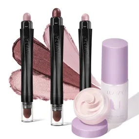 3-in-1 Eye Makeup Kit(5pcs) - Rose Crown Set