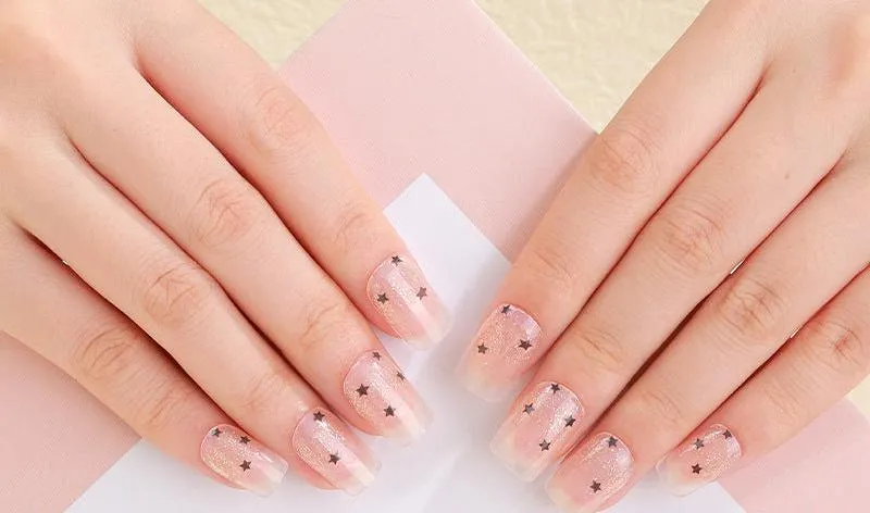 3D Hot Gel UV Semi-Cured Nail Stickers