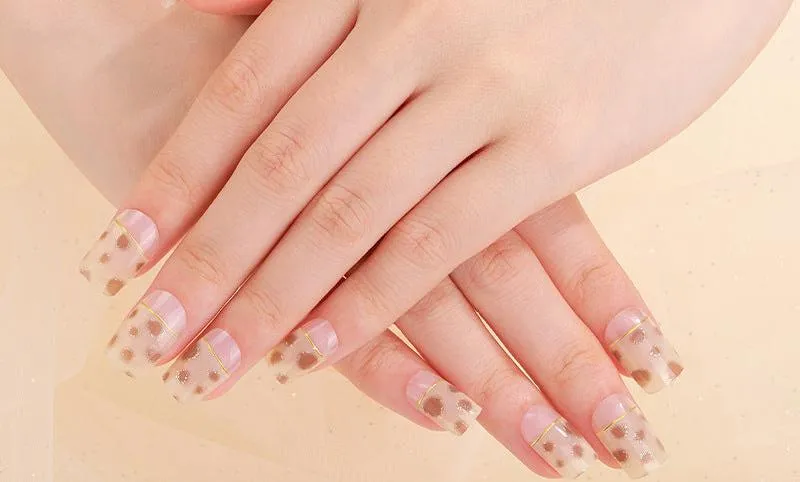 3D Hot Gel UV Semi-Cured Nail Stickers