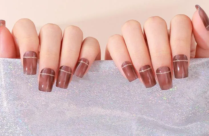 3D Hot Gel UV Semi-Cured Nail Stickers