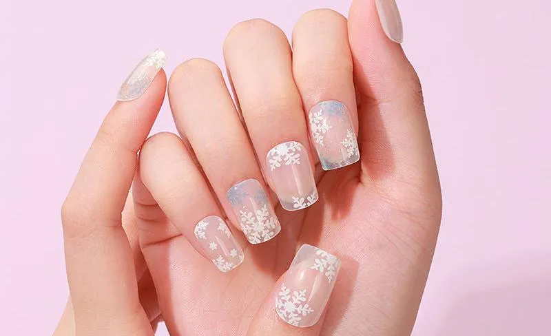 3D Hot Gel UV Semi-Cured Nail Stickers