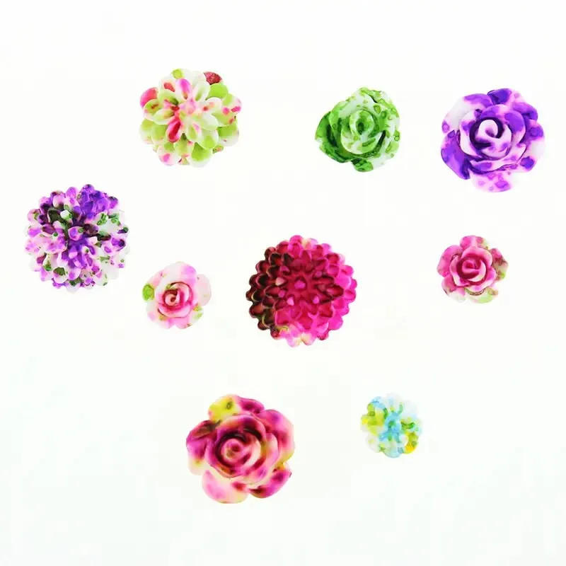 3D Rose Nail Stickers | Reusable Manicure Nail Decals Kit