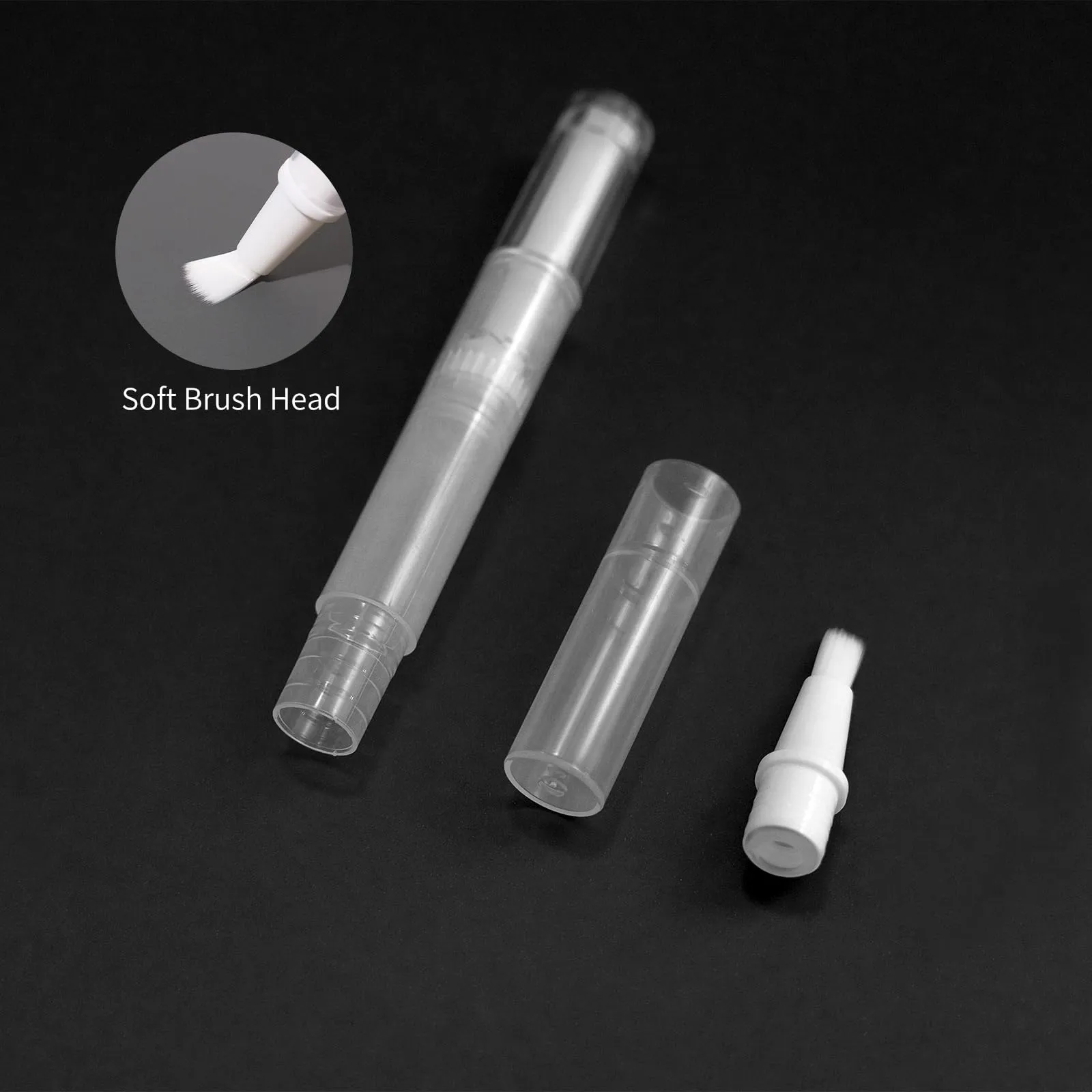 50 Pack 3 ML Transparent Twist Pens 10 Pcs dropper Empty Cuticle Nail Oil Pen Nail Applicators with Brush Tip Cosmetic Lip Gloss Containers Applicators with 10 labels Eyelash Growth Liquid Tube