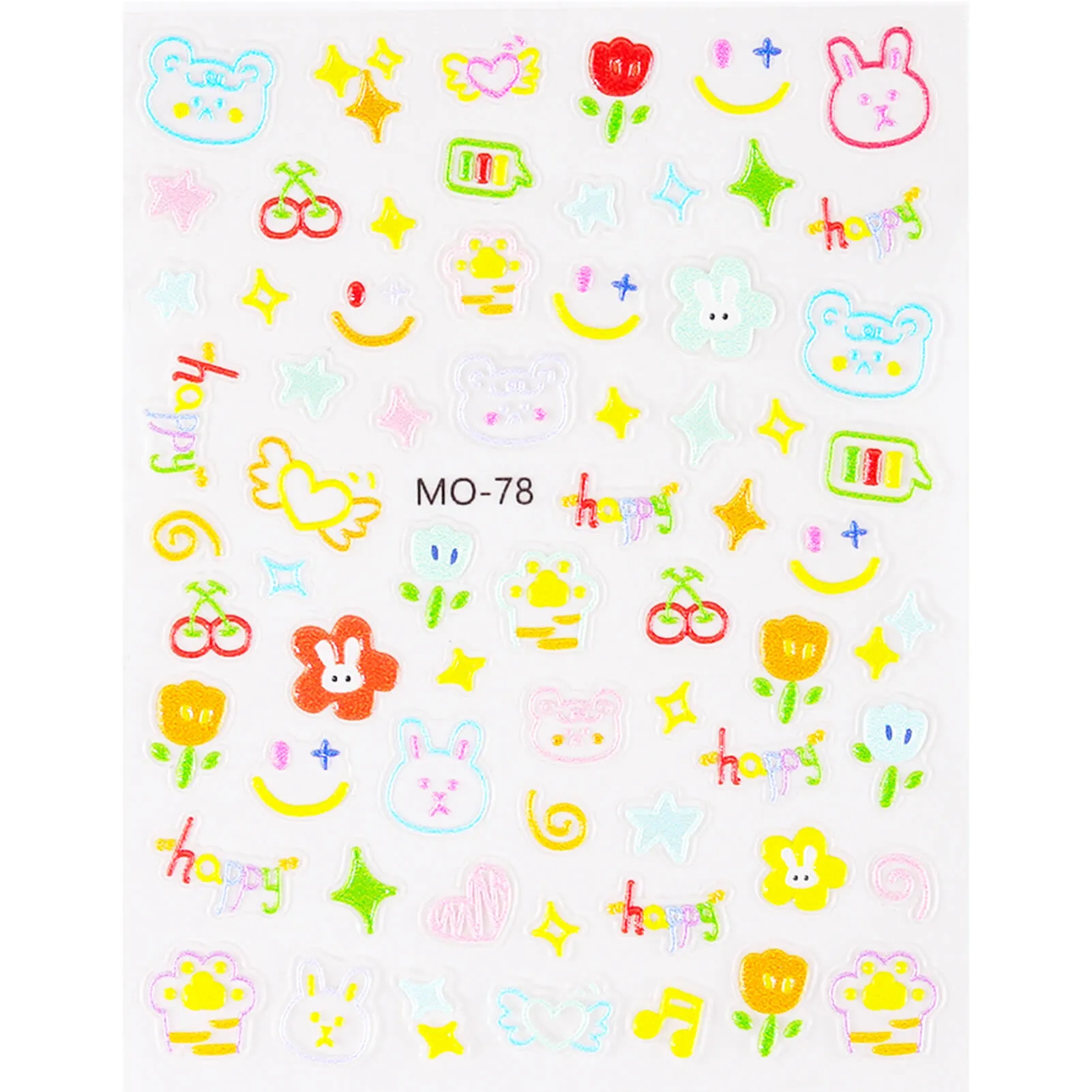 5D Nail Stickers-Kawaii