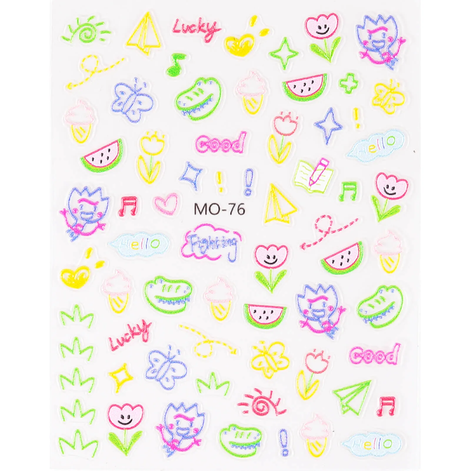 5D Nail Stickers-Kawaii