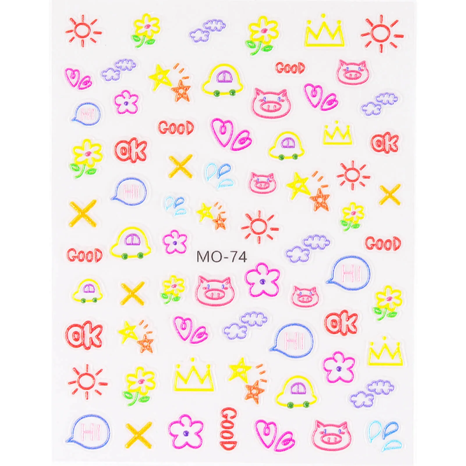 5D Nail Stickers-Kawaii