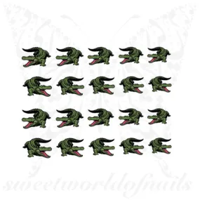 Alligator Nail Art Nail water Decals