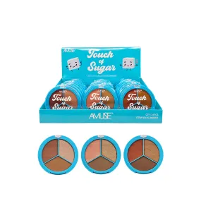 Amuse - Touch of Sugar 3 trio Palettes Blush/Contour/Highlight