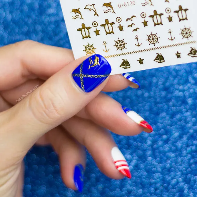 Beach Vacation Nail Stickers