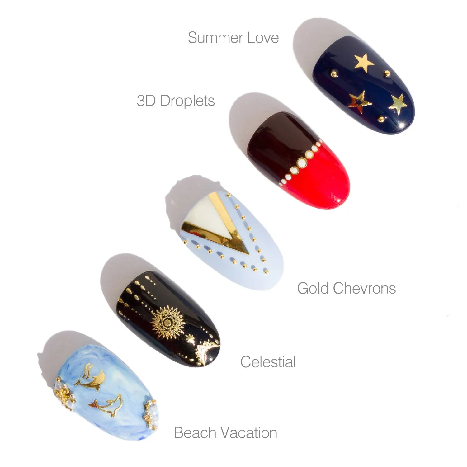 Beach Vacation Nail Stickers