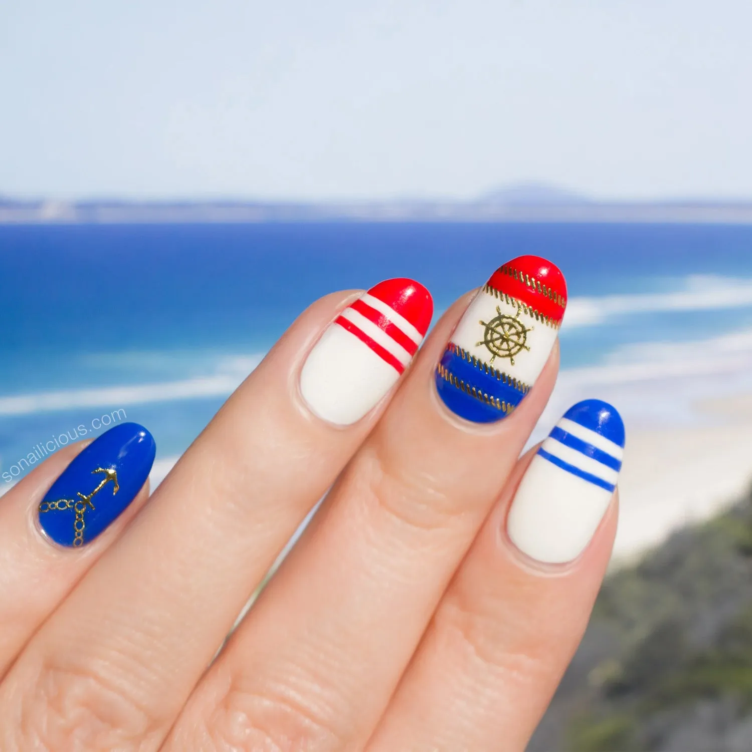 Beach Vacation Nail Stickers