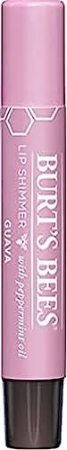 Burt's Bees Shimmer Lip Tint Set, Tinted Lip Balm Stick, Moisturizing for All Day Hydration with Natural Origin Glowy Pigmented Finish & Buildable Color, Guava (4-Pack)