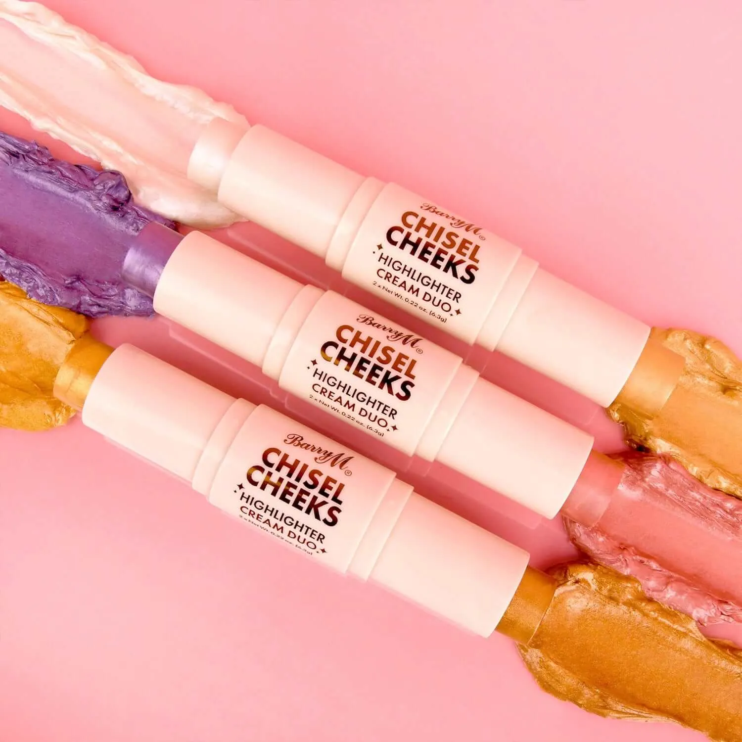 Chisel Cheeks Highlighter Cream Duo | Gold/Bronze