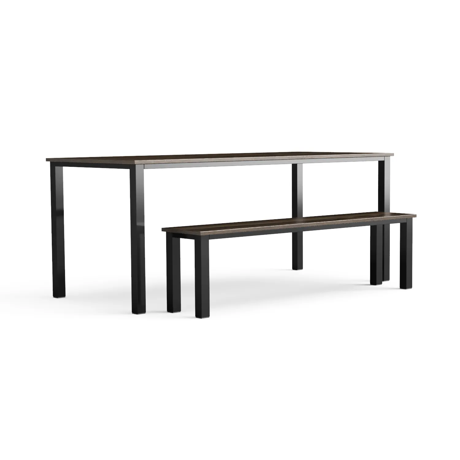 Dining Table Nº 0 - Powder Coated / Solid Oak