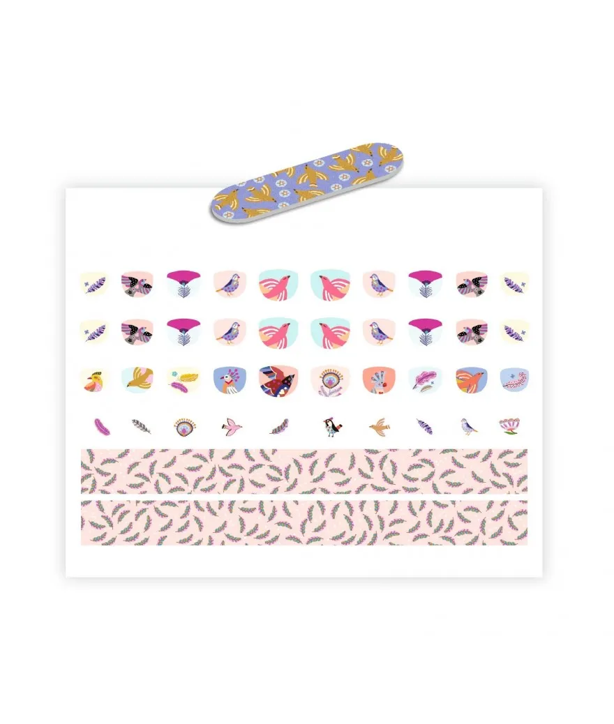 Djeco Nail Stickers Set | Feathers