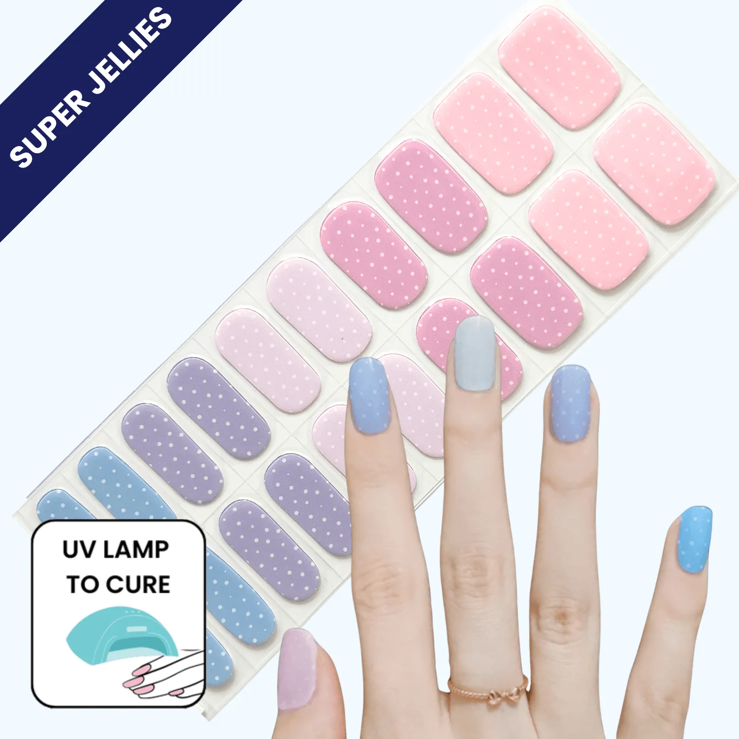 Easter Eggs | Super Jellies DIY Hard Semi Cured Gel Nail Wraps