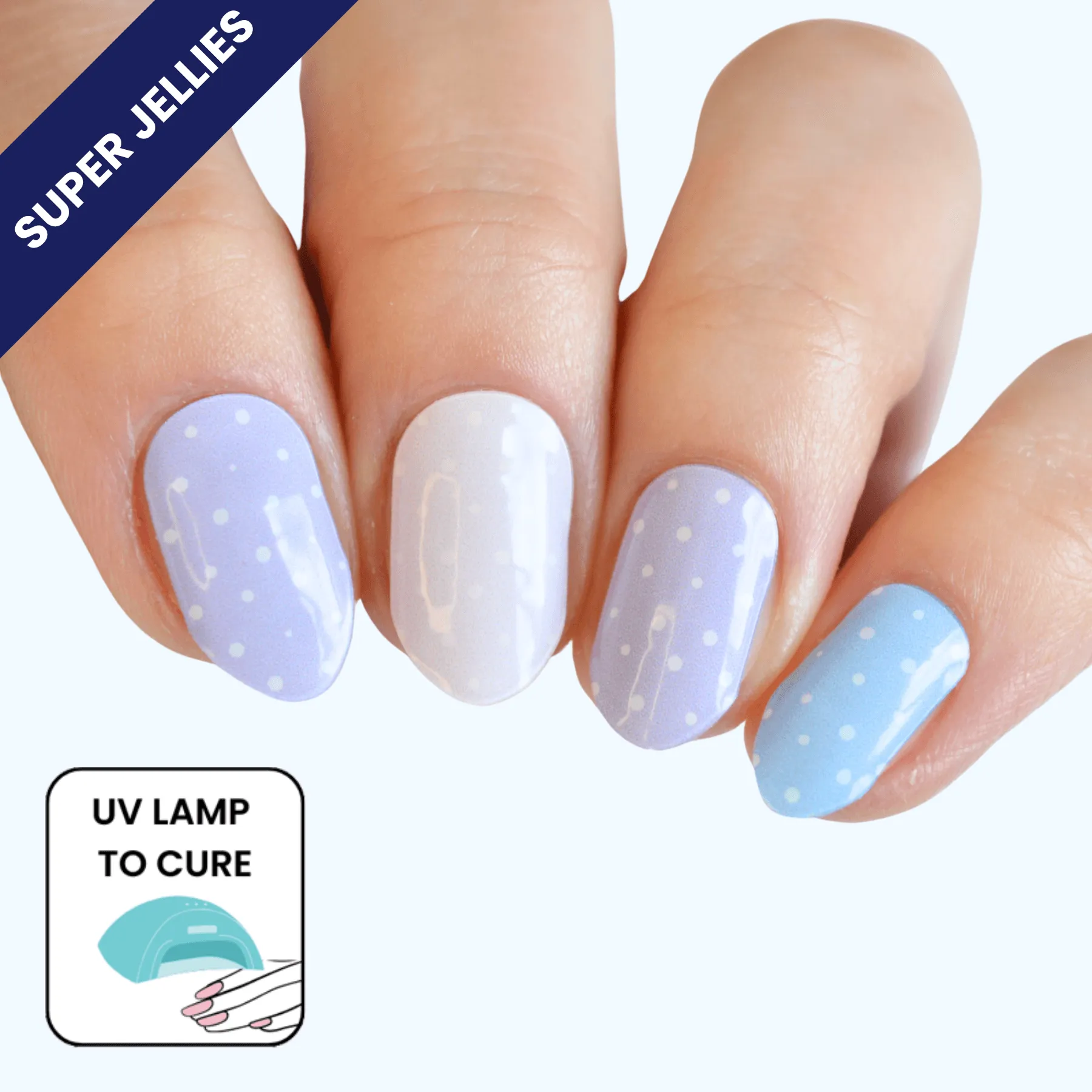 Easter Eggs | Super Jellies DIY Hard Semi Cured Gel Nail Wraps