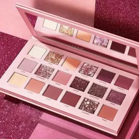 FLYTONN-9/18/35 Colors Eyeshadow Palette With Makeup Mirror Pearlescent Matte Glitter Shimmer Pigment Nude Long Lasting Eye Shadow