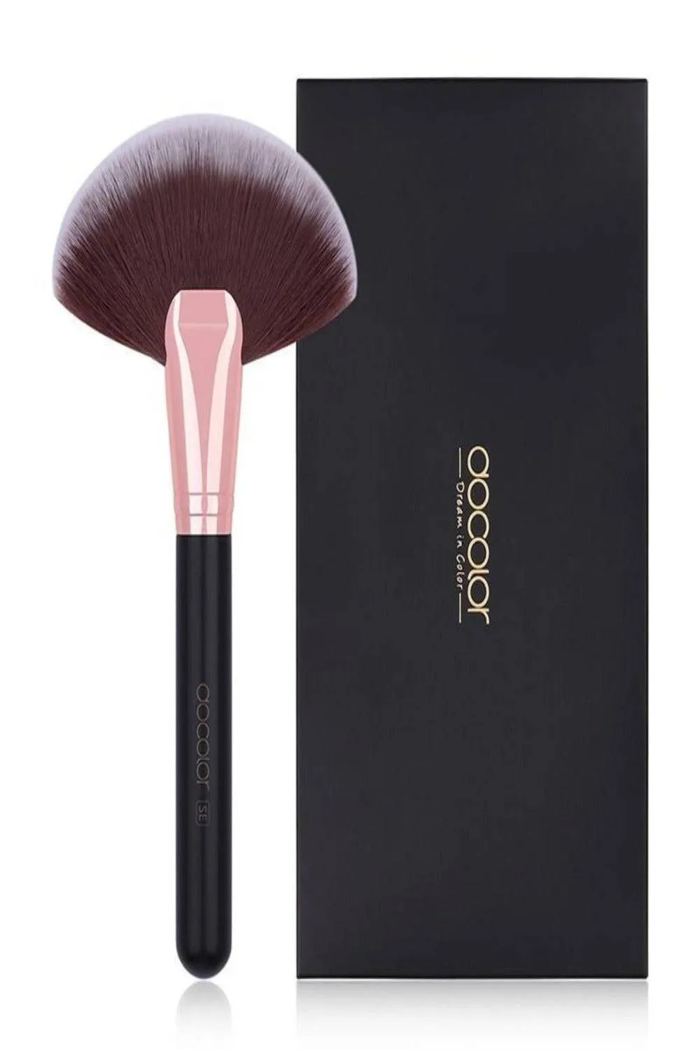Foundation Fan Contour Flat Top Highlighter Makeup Brushes