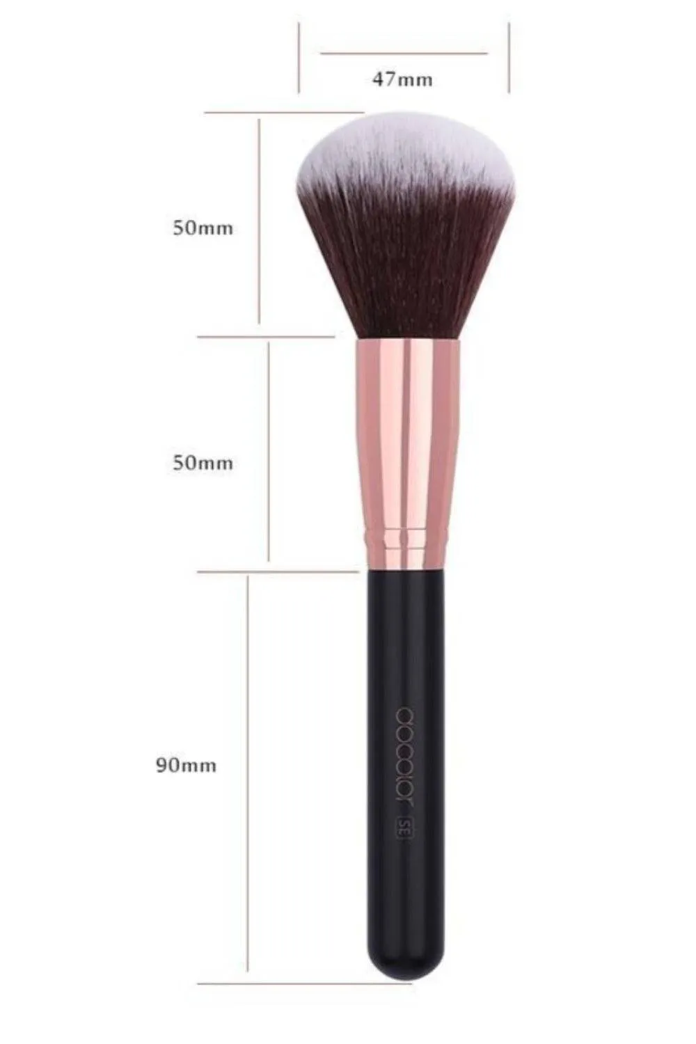 Foundation Fan Contour Flat Top Highlighter Makeup Brushes