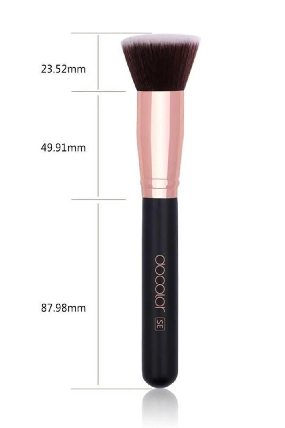 Foundation Fan Contour Flat Top Highlighter Makeup Brushes
