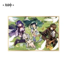 Genshin Impact 2nd Year Anniversary Shikishi (Raiden Shogun, Zhongli, Venti, Nahida) [BACK-ORDER]