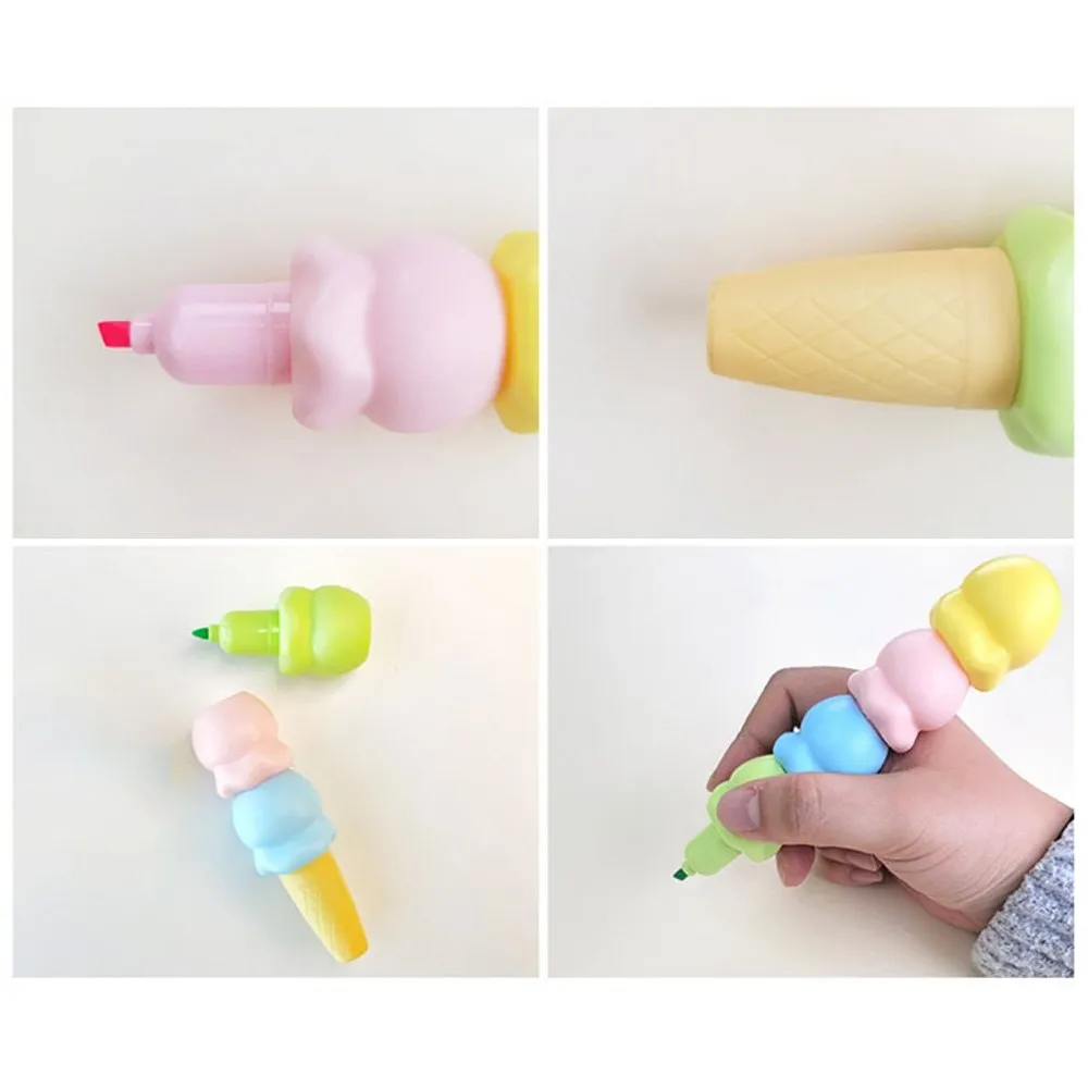 Ice Cream 4-Color Highlighter