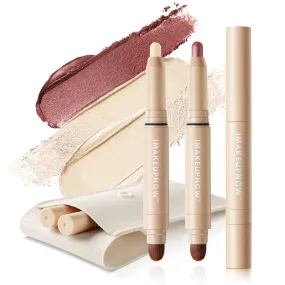 Imakeupnow - Cream-to-Powder Eyeshadow Stick Set(2pcs) - G001 G003【US ONLY】