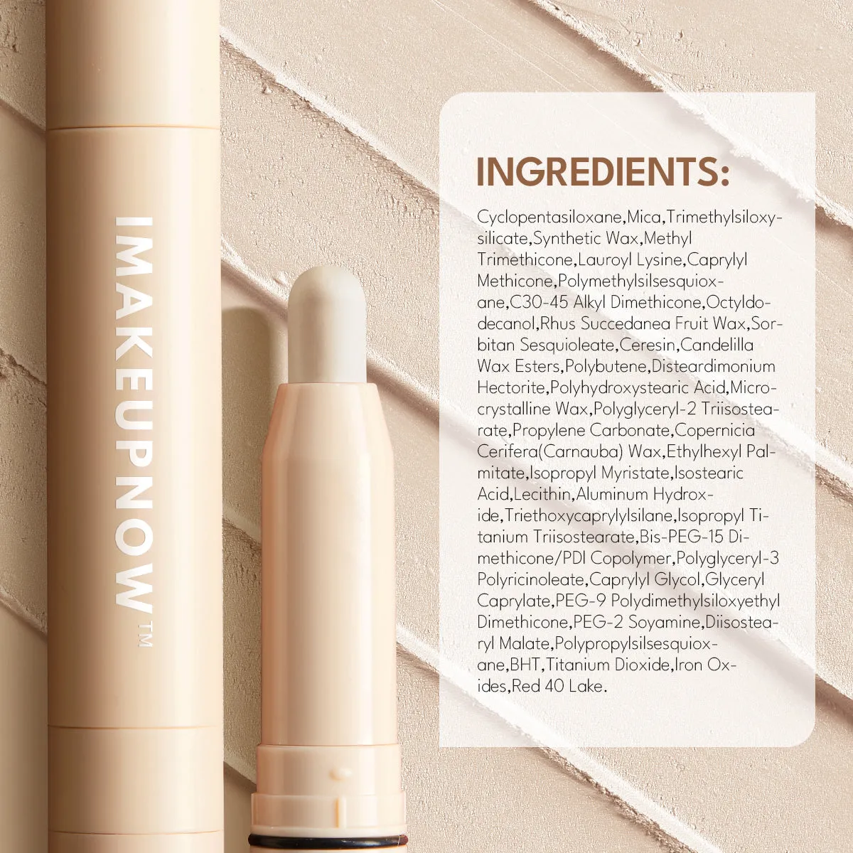 Imakeupnow - Cream-to-Powder Eyeshadow Stick Set(2pcs) - G001 G005【US ONLY】