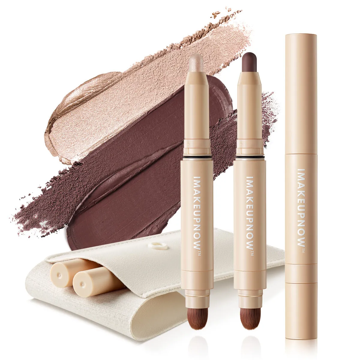 Imakeupnow - Cream-to-Powder Eyeshadow Stick Set(2pcs) - G002 G006【US ONLY】