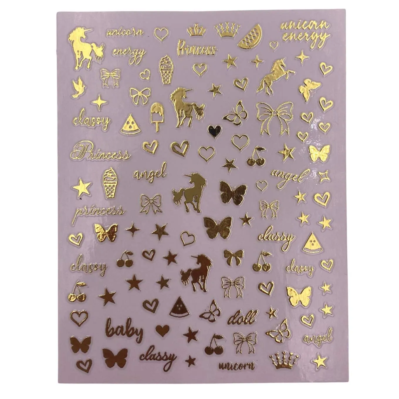 Impressed Authentic 5 Sheets Luxury Nail Art Stickers 500  Gold Customized Nail Decals for Fake Nail Design and Salon Nails Accessories