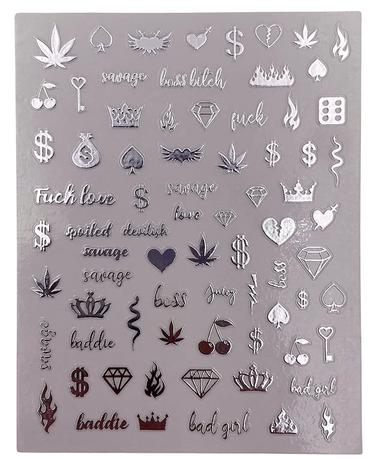 Impressed Authentic 5 Sheets Luxury Nail Art Stickers 500  Gold Customized Nail Decals for Fake Nail Design and Salon Nails Accessories