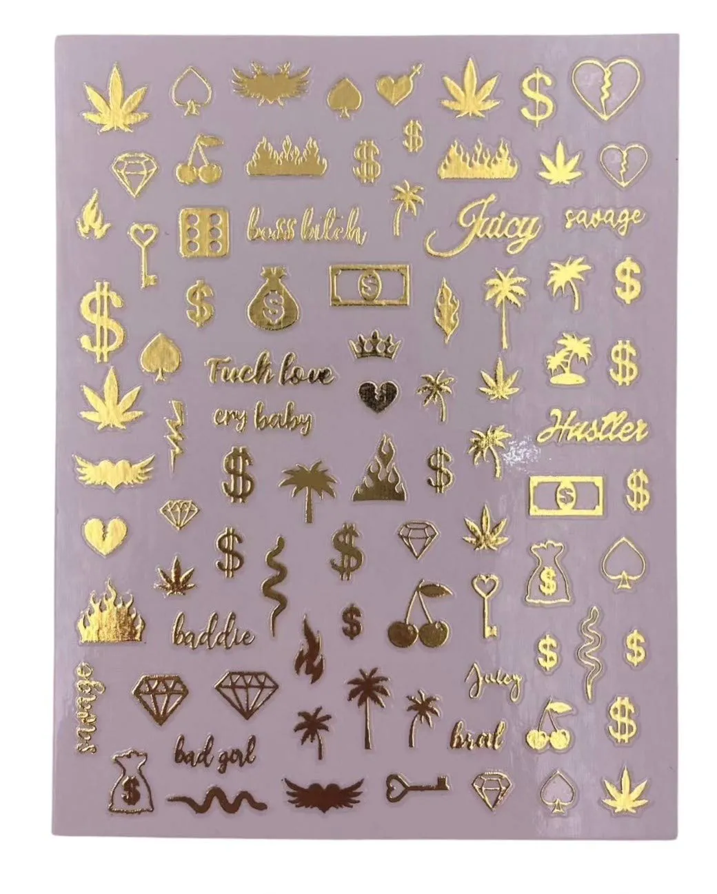 Impressed Authentic 5 Sheets Luxury Nail Art Stickers 500  Gold Customized Nail Decals for Fake Nail Design and Salon Nails Accessories