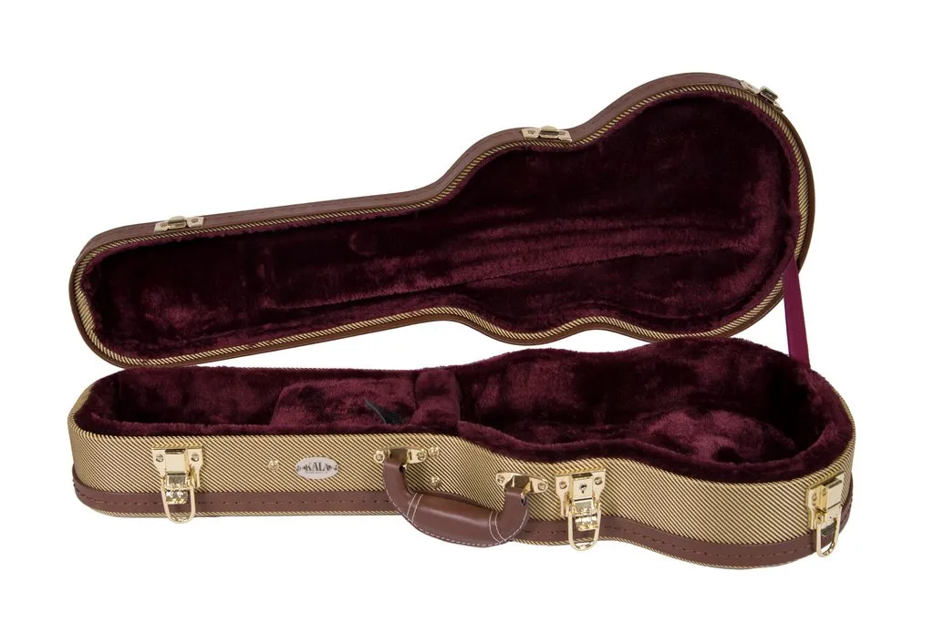 Kala TCT-AT Tweed Tenor Ukulele Hard Case