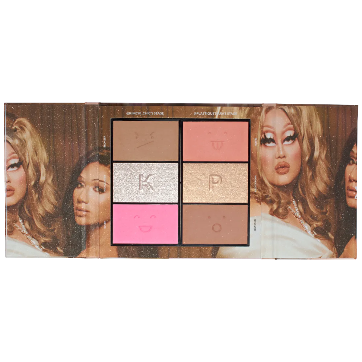 KIMCHI X PLASTIQUE Nude Sensation: Blush, Bronzer & Highlighter Palette
