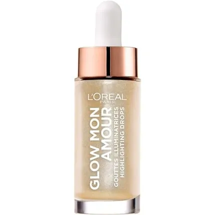 L'Oreal Paris Highlighting Drops Glow Mon Amour Sparkling Love Liquid Formula with Nourishing Coconut Oil 01 Sparkling Love 15 ml , L'Oreal