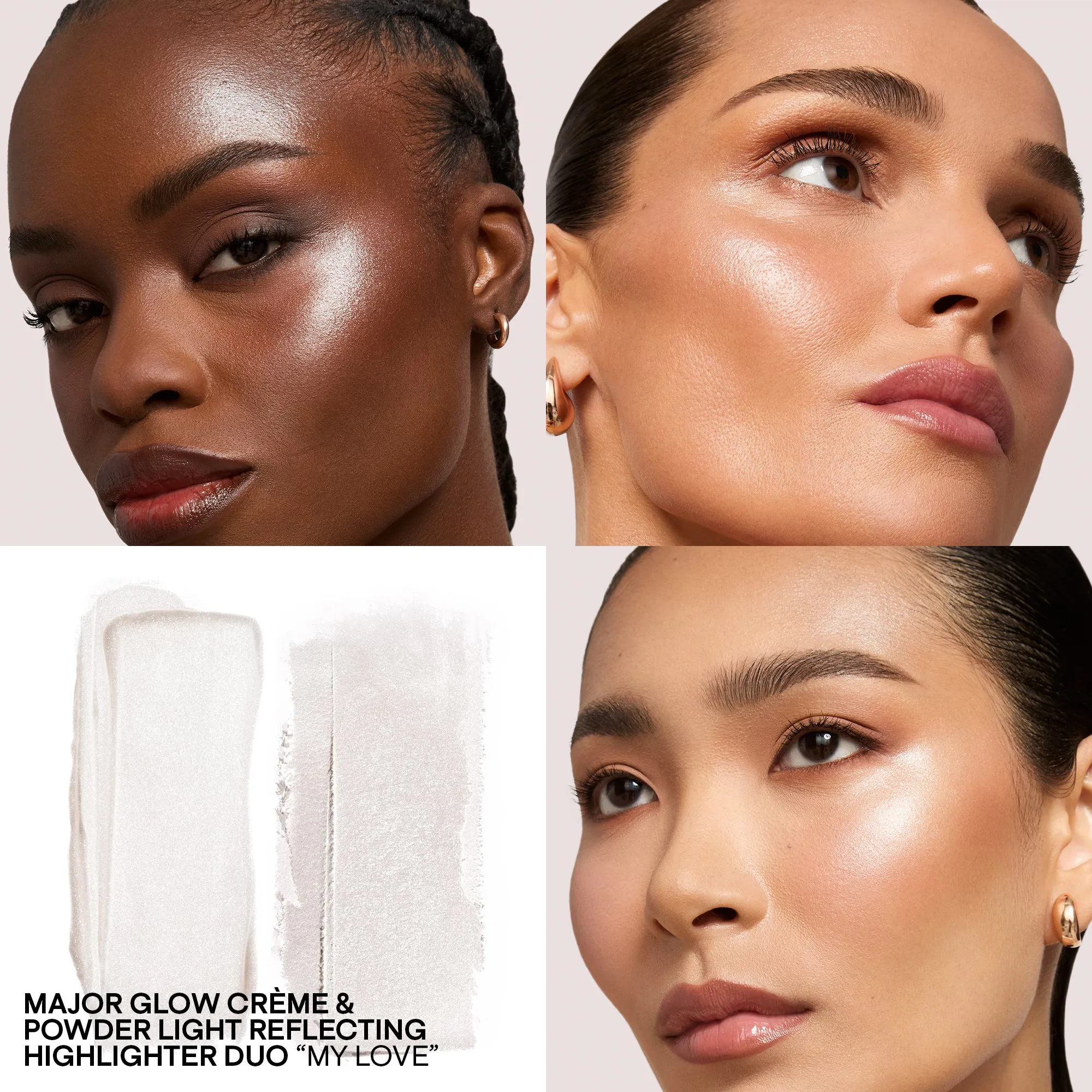 Major Glow Crème & Powder Light Reflecting Translucent Highlighter Duo (My Love)