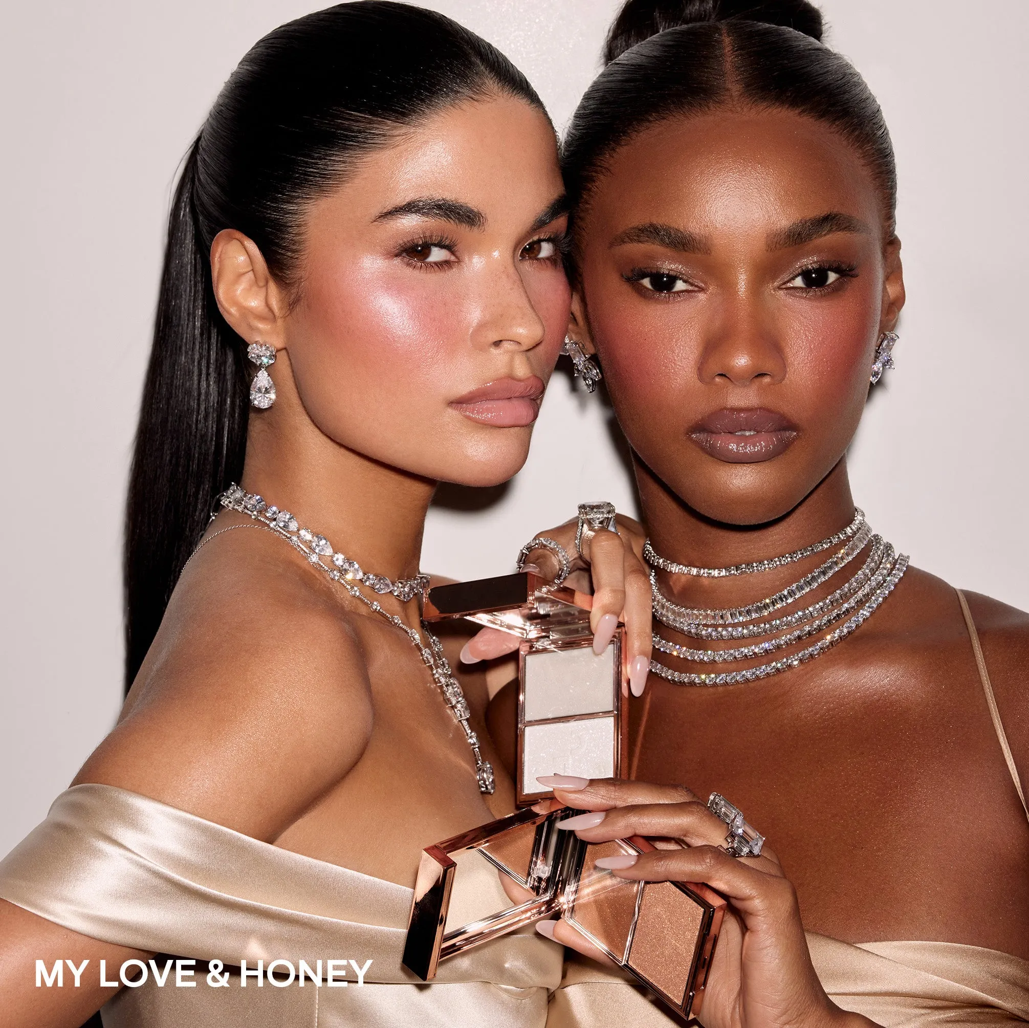 Major Glow Crème & Powder Light Reflecting Translucent Highlighter Duo (My Love)