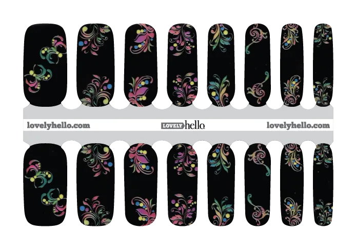 Mardi Gras Nail Wrap