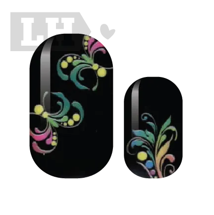 Mardi Gras Nail Wrap