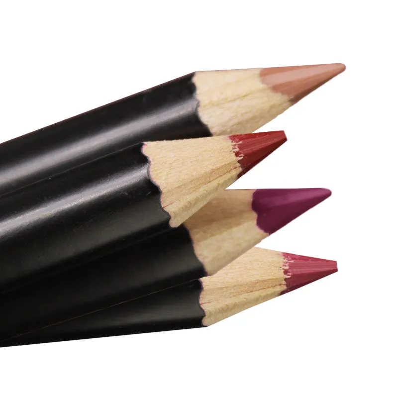 Matte Lip Liner Colors High Pigmented Natural Lip Makeup Soft Pencils Longwear Smooth Ultra Fine