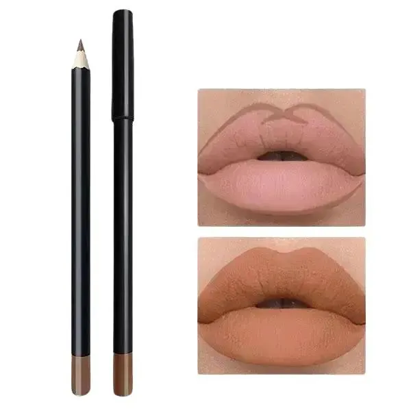 Matte Lip Liner Colors High Pigmented Natural Lip Makeup Soft Pencils Longwear Smooth Ultra Fine