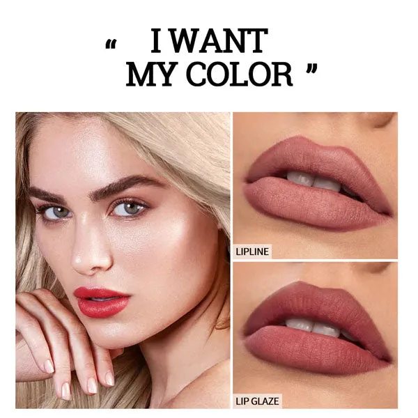 Matte Lip Liner Colors High Pigmented Natural Lip Makeup Soft Pencils Longwear Smooth Ultra Fine