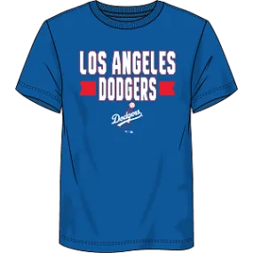 MLB Los Angeles Dodgers 1958-71- Men's Primary Cotton Short Sleeve Component T-Shirt