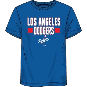 MLB Los Angeles Dodgers 1958-71- Men's Primary Cotton Short Sleeve Component T-Shirt