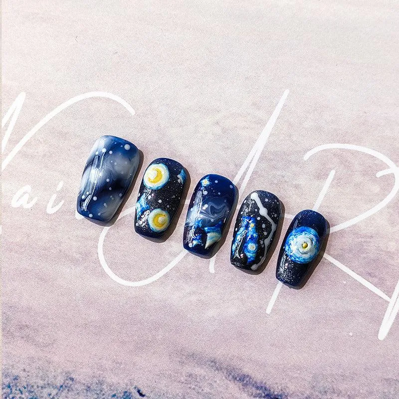 Nail Art Stickers Adhesive Slider Starry Night Sticker Decals