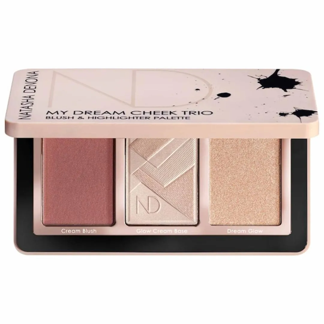 Natasha Denona My Dream Cheek Trio Blush and Highlighter Palette | Cream Blush and Highlighter