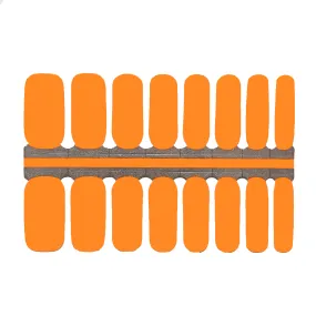 Neon Orange Nails | Nail Wraps